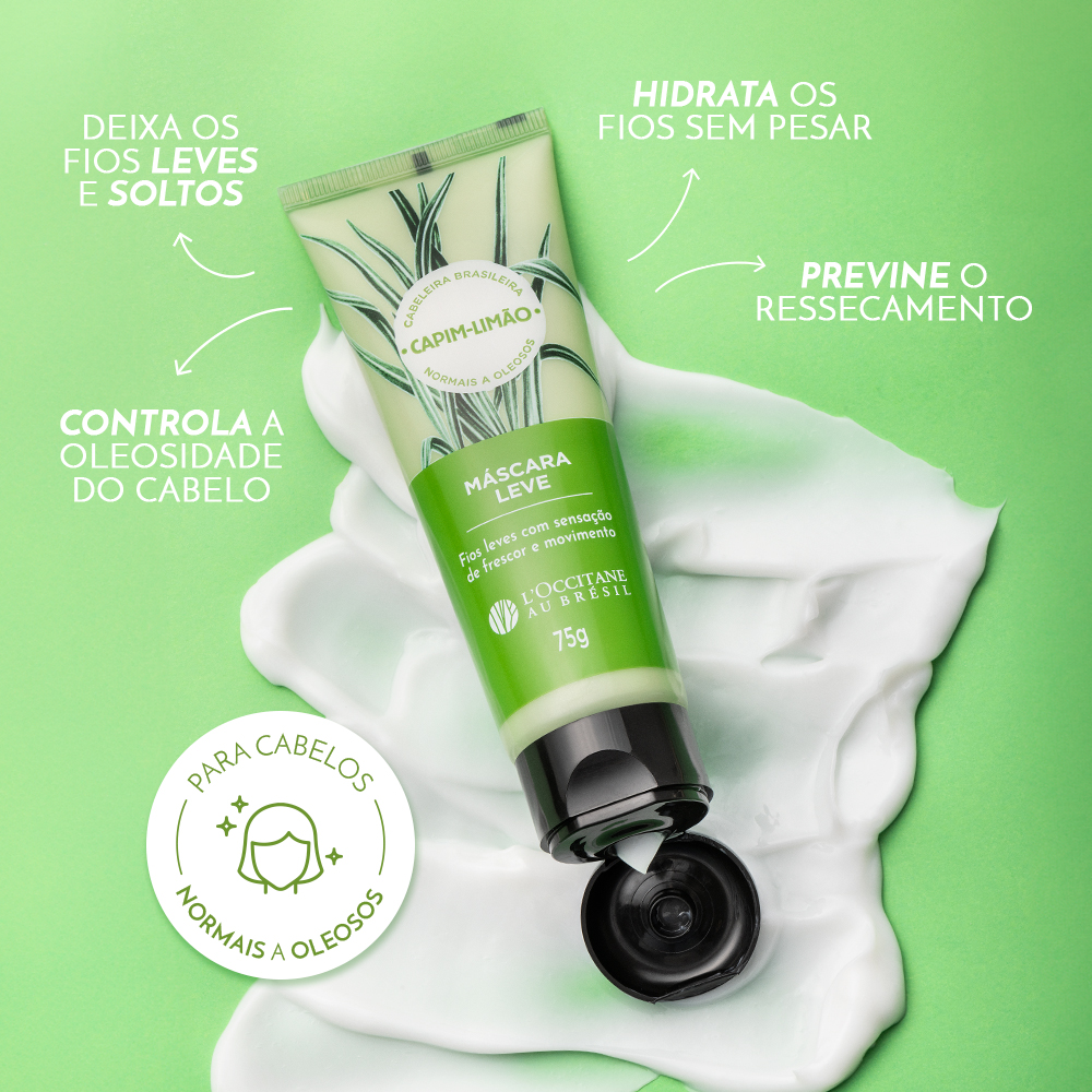 Máscara Leve Capim-Limão 75ml, ,  large image number 1